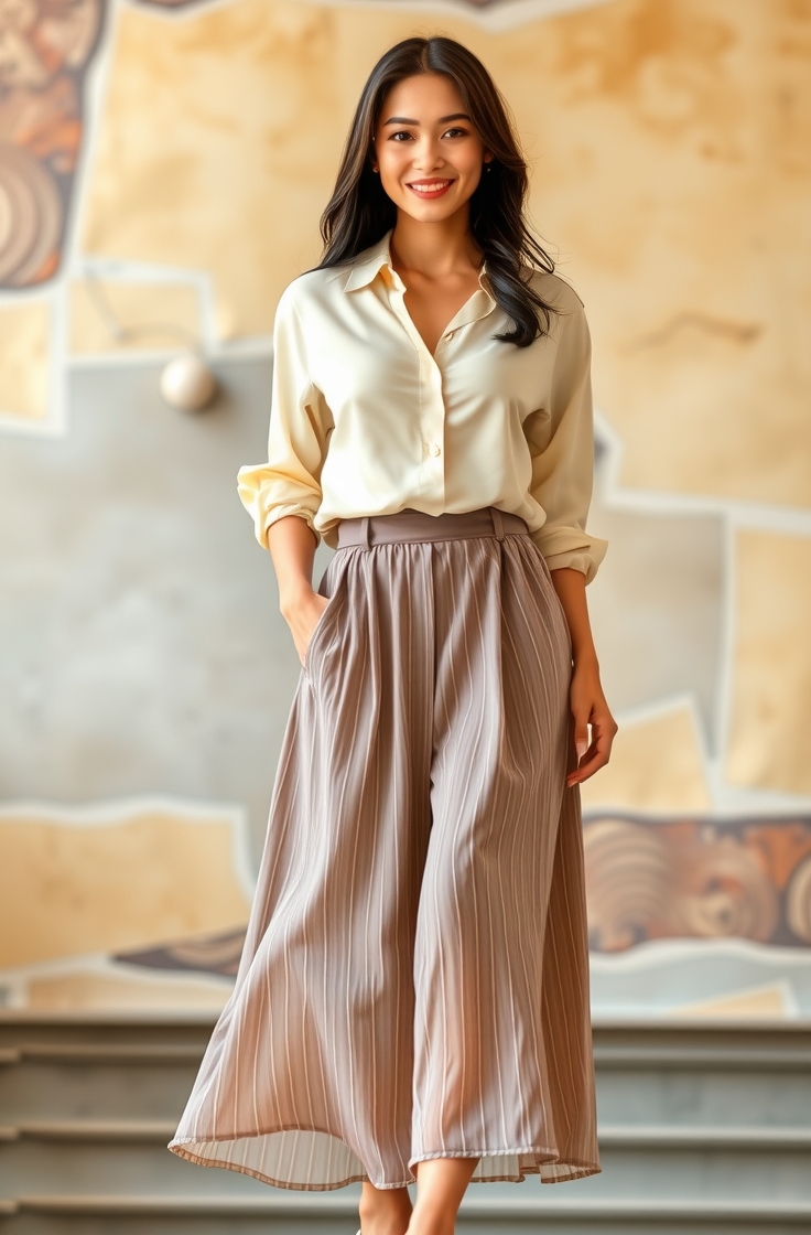 Skirt with Blouse