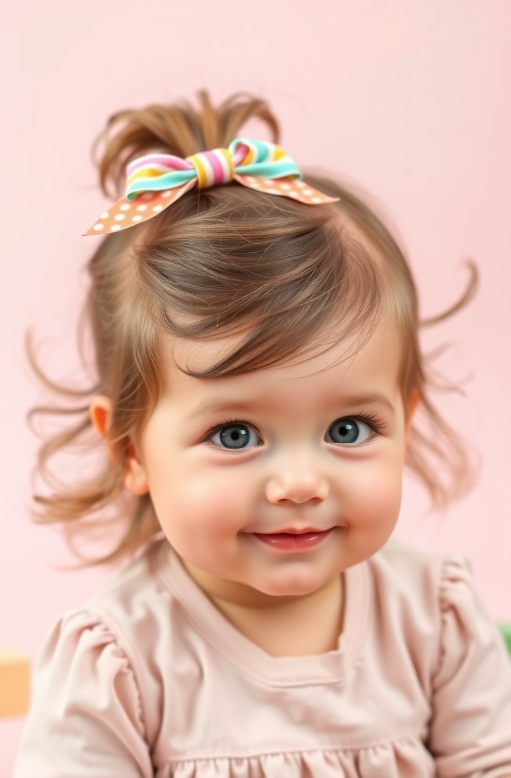 Soft Ponytail with Ribbon