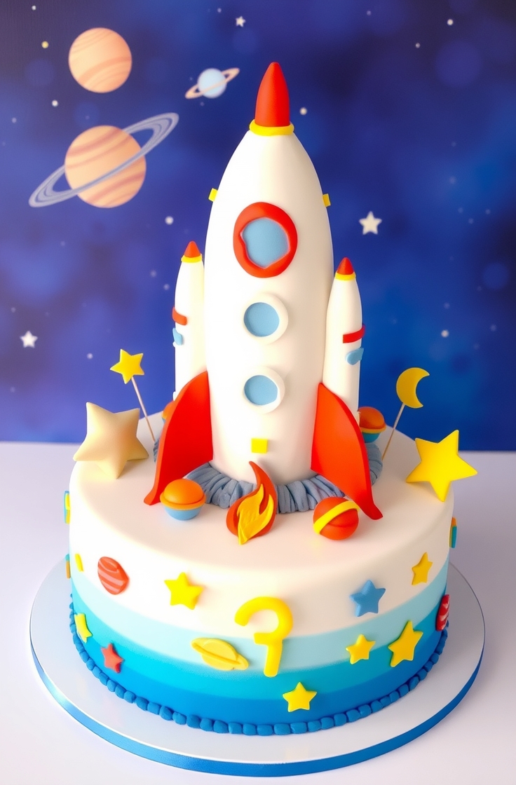 Space Rocket Cake