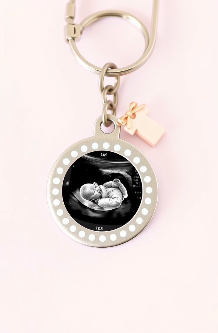 Ultrasound Photo Keychain