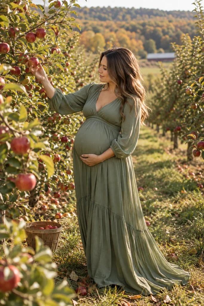 Apple Orchard Maternity Photoshoot