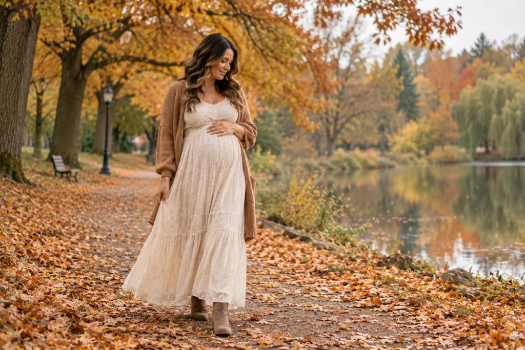Autumn Leaves Maternity Session