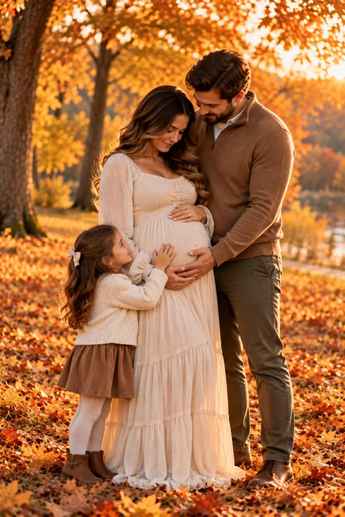 Fall Family Maternity Photos