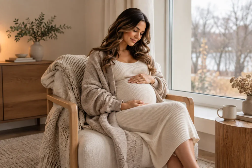 Knit Maternity Dress and