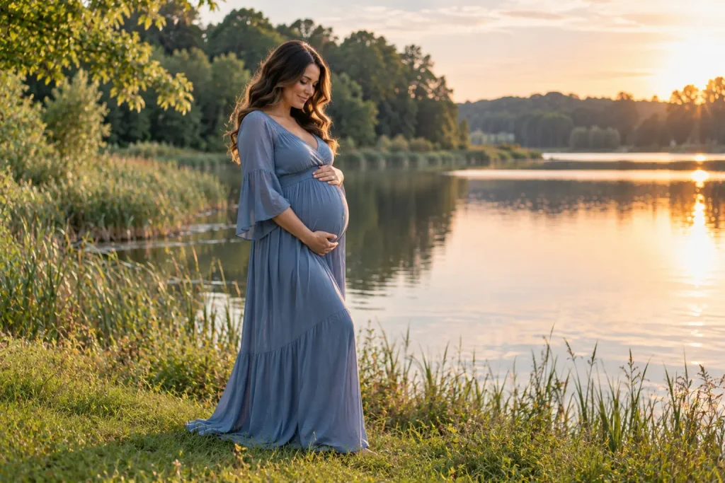Lakeside Pregnancy Portraits