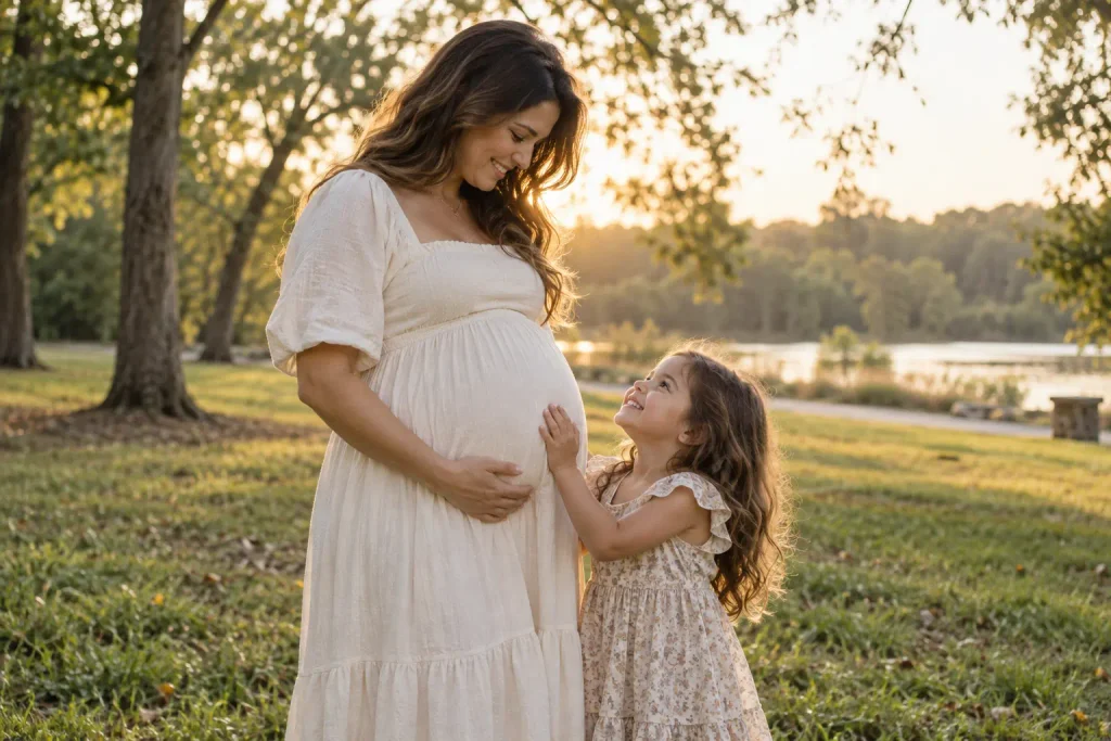 Maternity Photos With Your Children