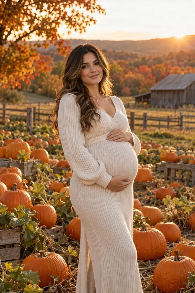 Pumpkin Patch Maternity Photos