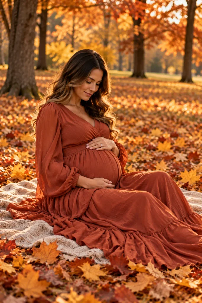 Sitting Among Autumn Leaves