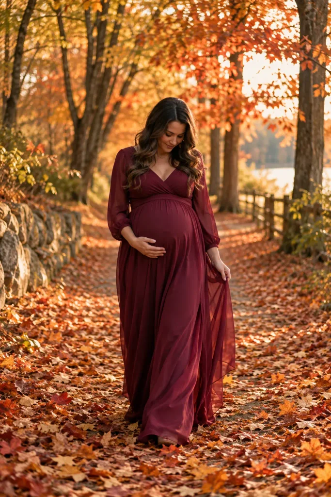 Walking Through Fallen Leaves